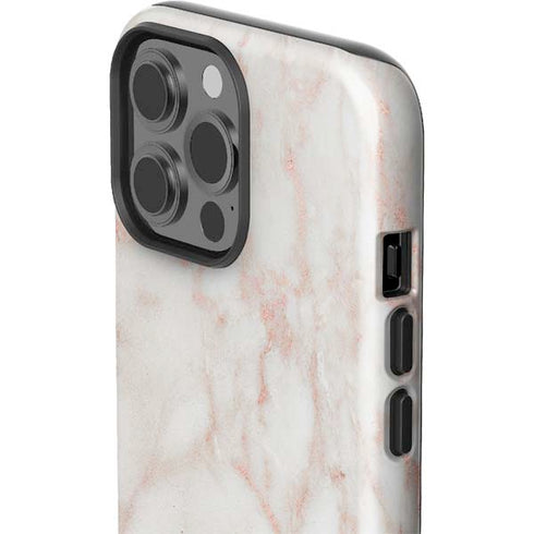 Rose Gold Marble iPhone 15 Pro Max Impact Case